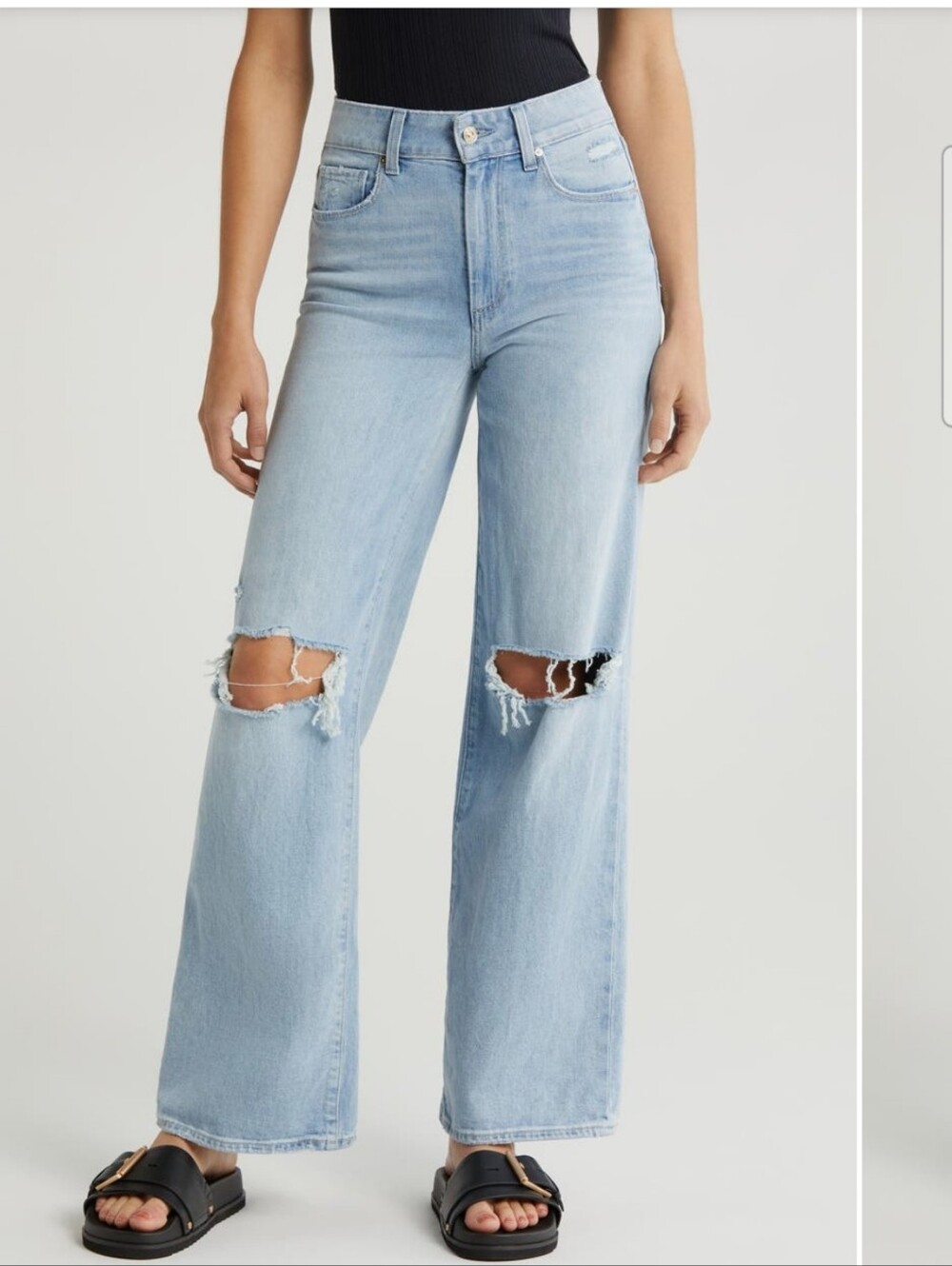 PAIGE Sasha high waist wide leg jeans size 29